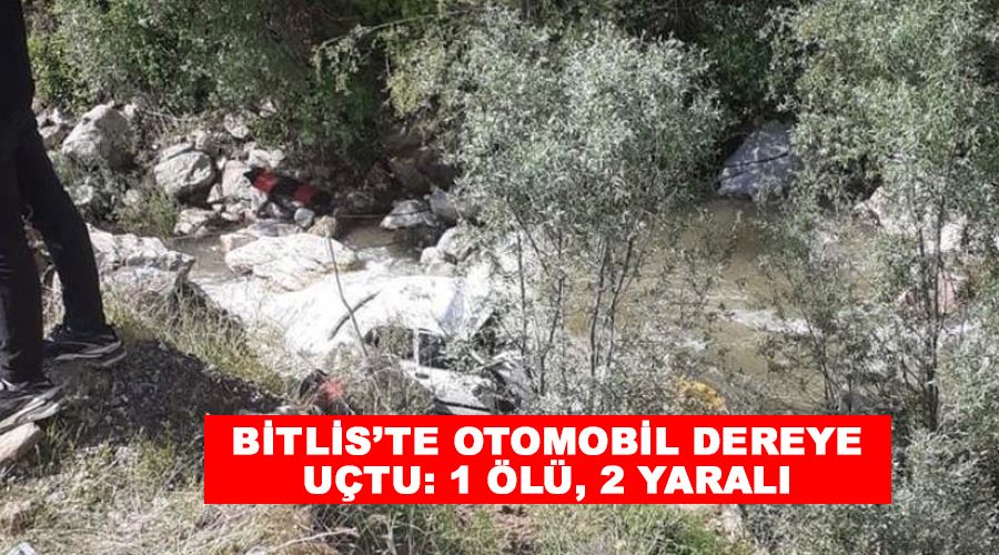 Bitlis’te otomobil dereye uçtu: 1 ölü, 2 yaralı