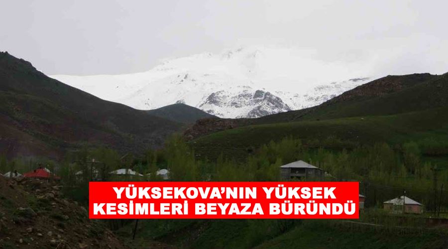 Yüksekova’nın yüksek kesimleri beyaza büründü