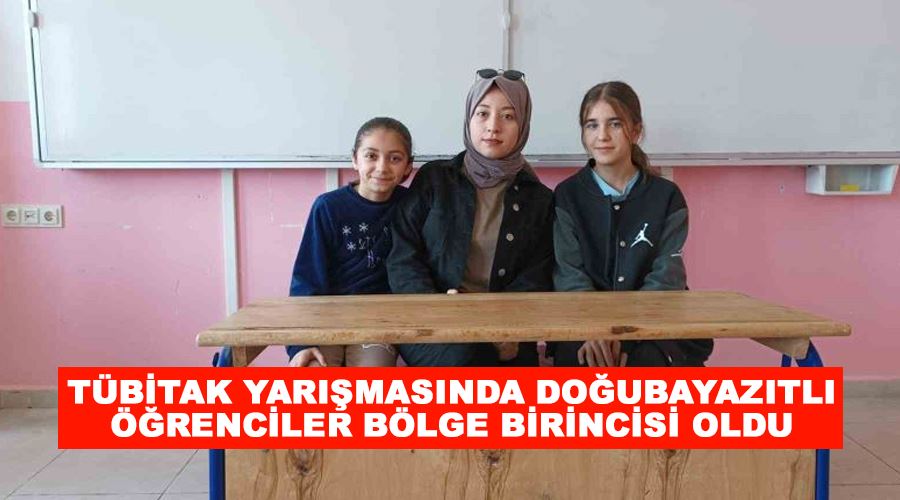 TÜBİTAK yarışmasında Doğubayazıtlı öğrenciler bölge birincisi oldu