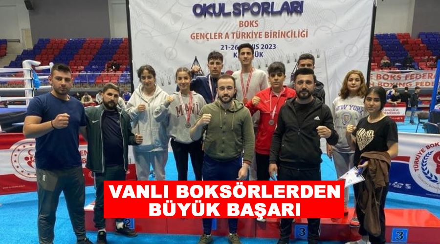 Vanlı boksörlerden büyük başarı