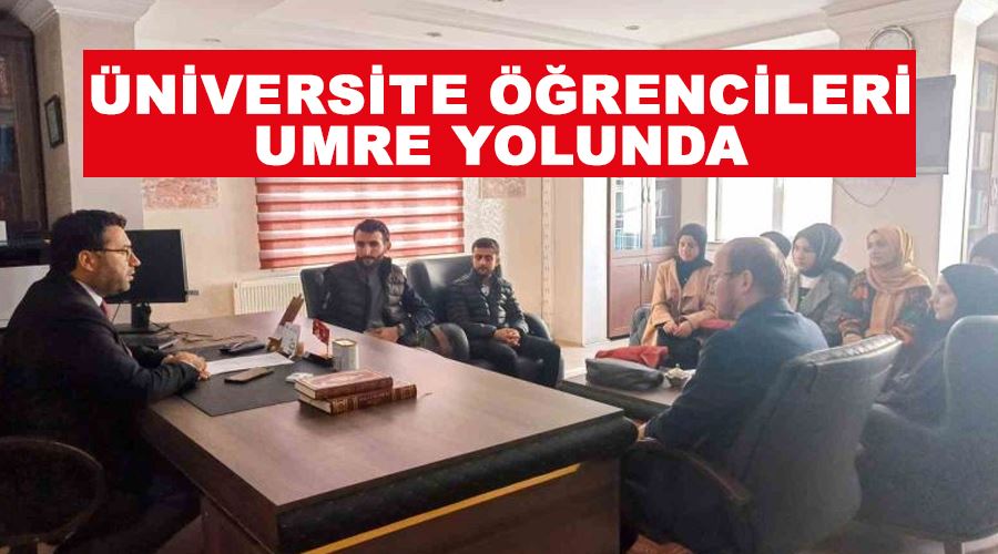 Üniversite öğrencileri umre yolunda