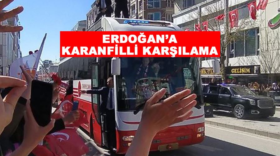 Erdoğan’a karanfilli karşılama