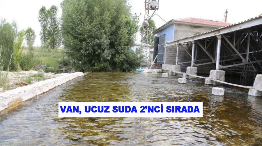 Van, ucuz suda 2’nci sırada