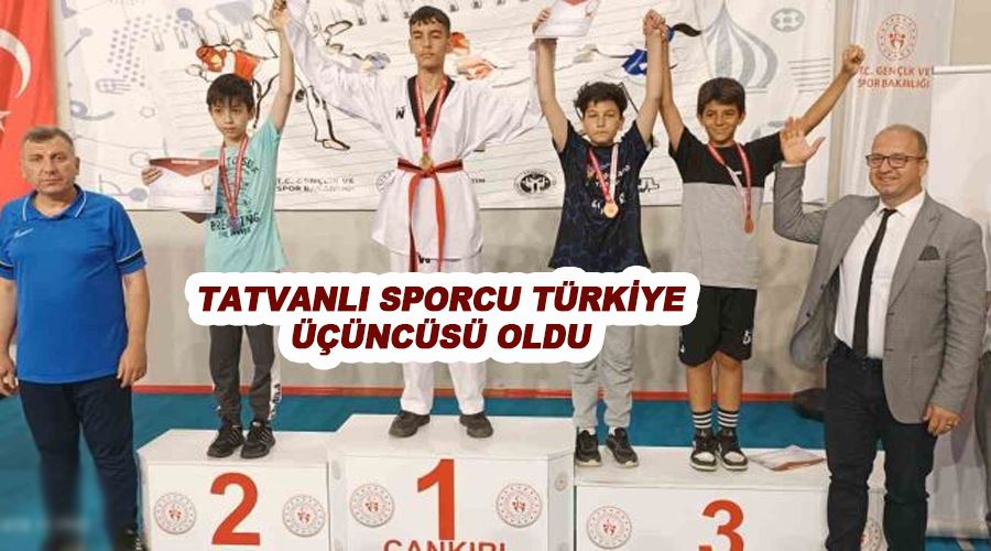 Tatvanlı sporcu Türkiye üçüncüsü oldu