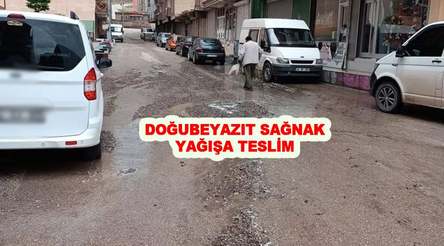 Doğubayazıt sağanak yağışa teslim