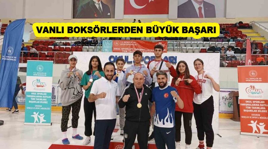 Vanlı boksörlerden büyük başarı