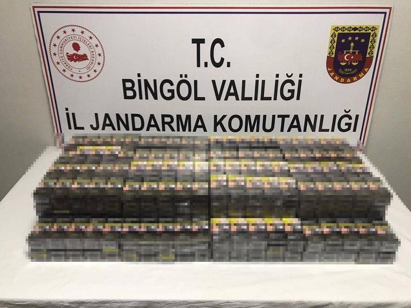Bingöl’de 720 paket kaçak sigara ele geçirildi
