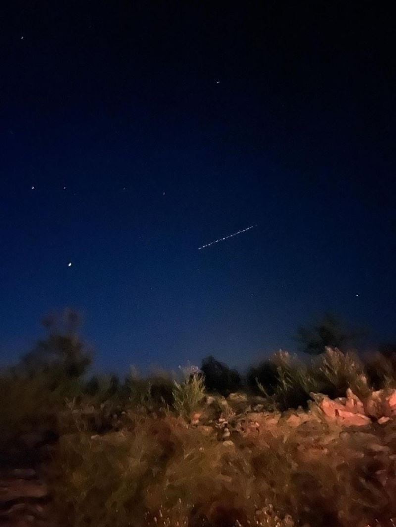 Elazığ’da Starlink uyduları görüntülendi
