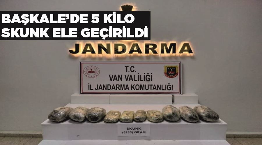 Başkale’de 5 kilo skunk ele geçirildi