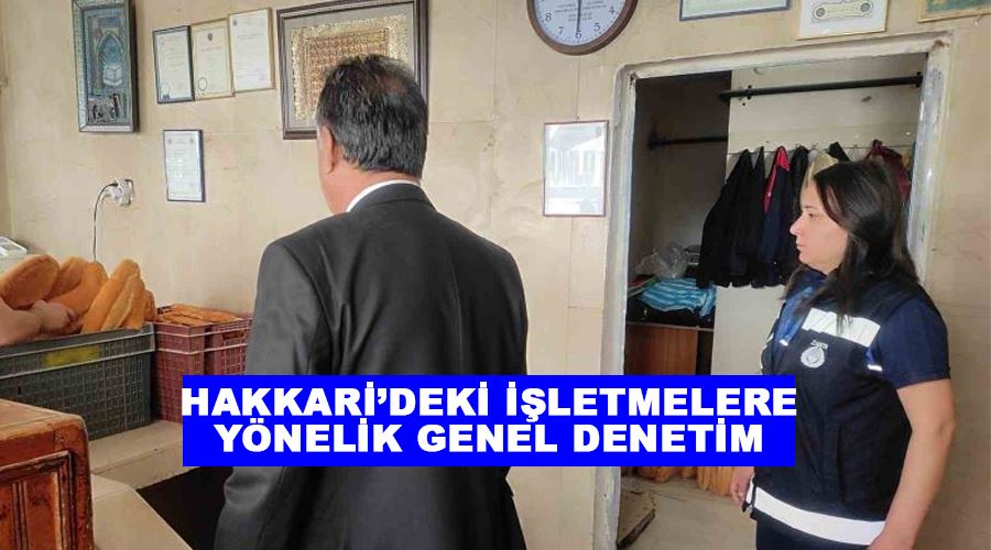 Hakkari’deki işletmelere yönelik genel denetim