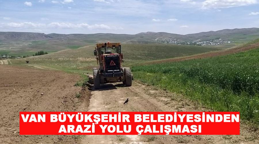 Van Büyükşehir Belediyesinden arazi yolu çalışması