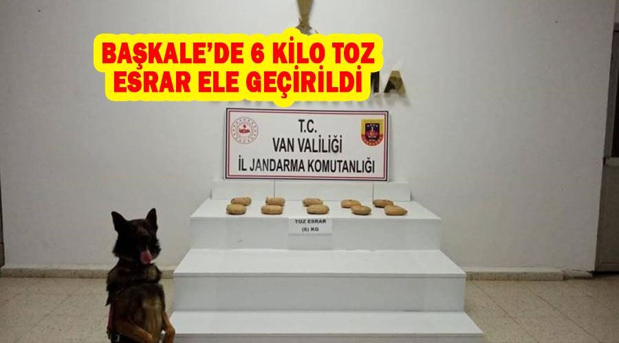 Başkale’de 6 kilo toz esrar ele geçirildi