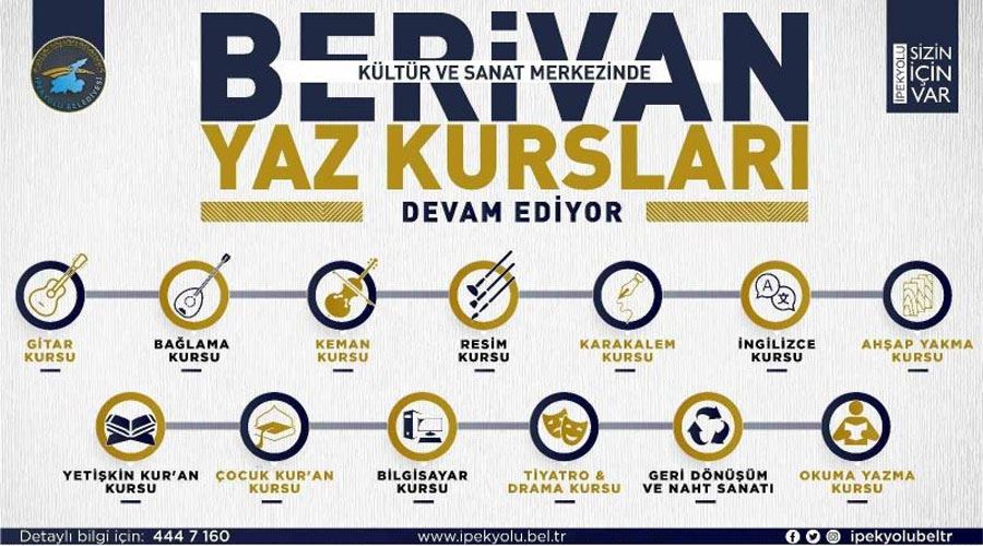 İpekyolu Belediyesinin yaz kursları başlıyor