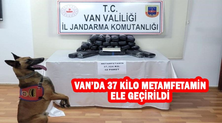 Van’da 37 kilo metamfetamin ele geçirildi