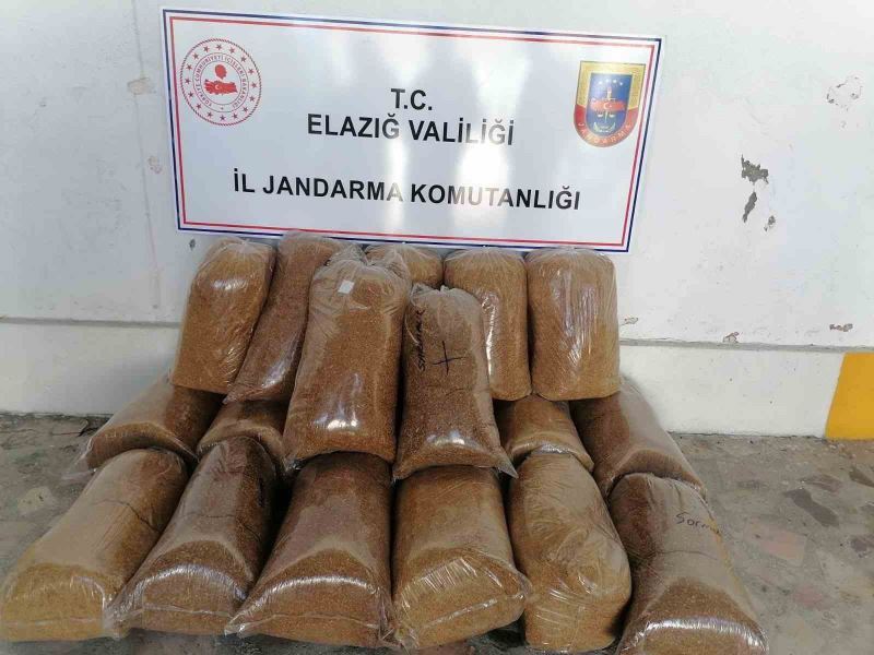 Elazığ’da 114 kilo kıyılmış tütün ele geçirildi
