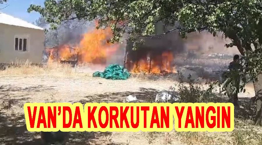 Van’da korkutan yangın