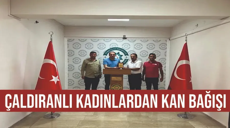 Çaldıranlı kadınlardan kan bağışı