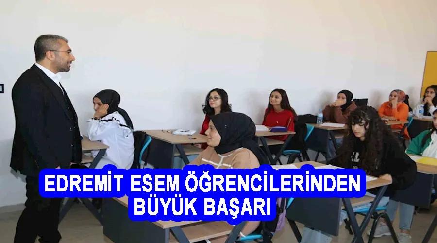 Edremit ESEM öğrencilerinden büyük başarı