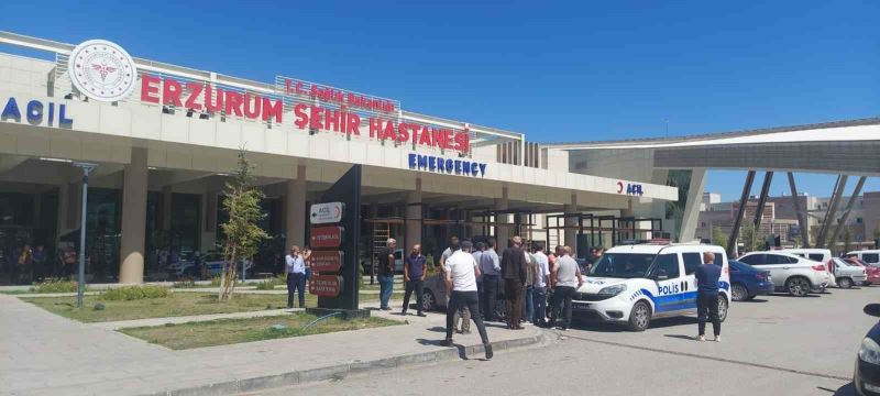 Erzurum şehir hastanesinde büyük kavga
