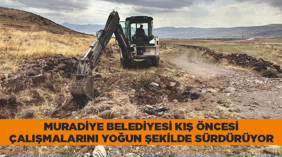 Muradiye Belediyesi kış öncesi çalışmalarını yoğun şekilde sürdürüyor