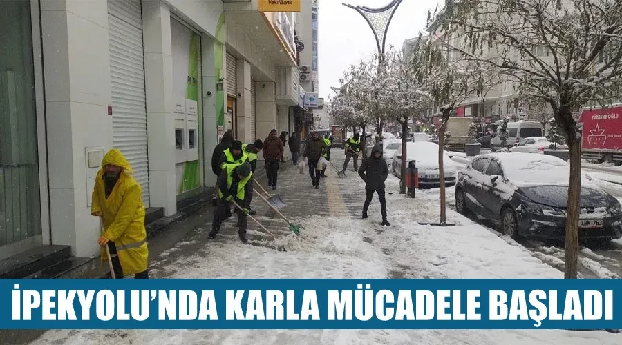 İpekyolu’nda karla mücadele başladı