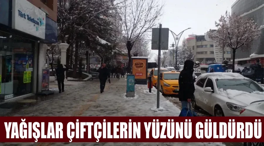 Yağışlar çiftçilerin yüzünü güldürdü