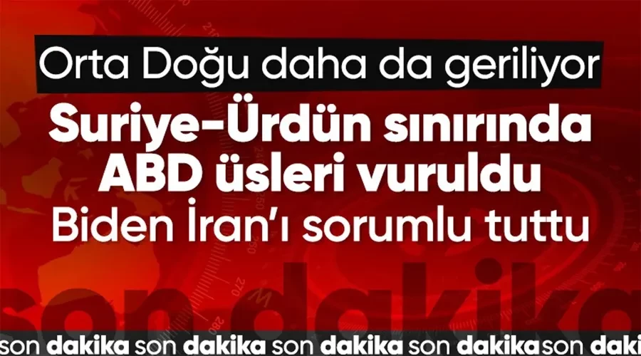 Suriye-Ürdün sınırında ABD askeri üssüne hava saldırısı