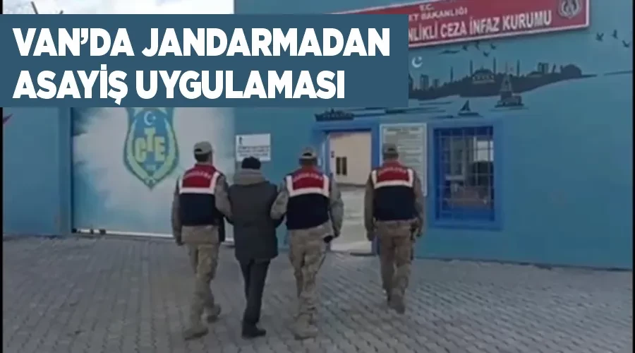 Van’da jandarmadan asayiş uygulaması