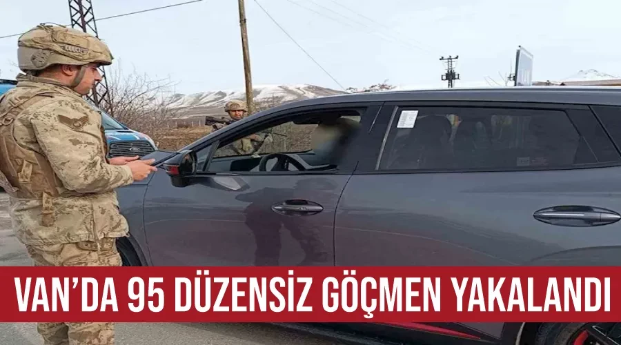 Van’da 95 düzensiz göçmen yakalandı