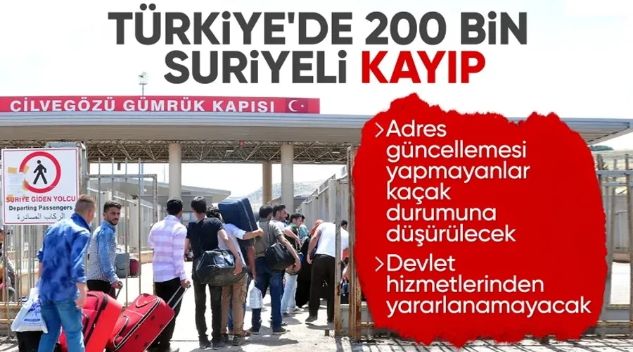 200 Bin Suriyeli Kaydı Güncellemedi: Adres Bilgileri Eksik, Kabul Kayıtları silenecek!