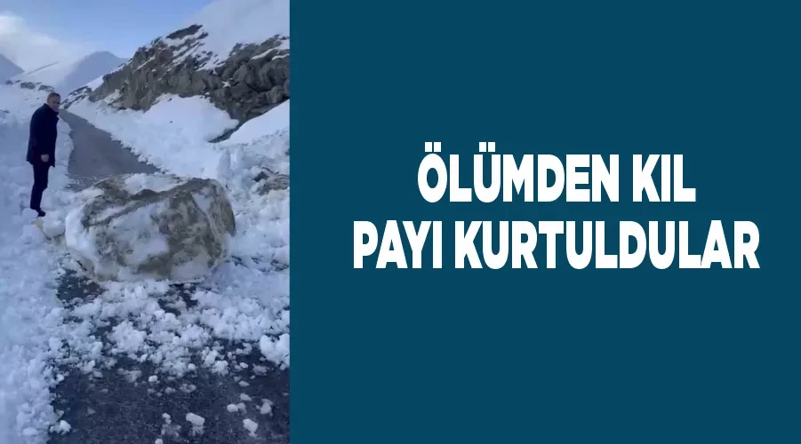 Ölümden kıl payı kurtuldular