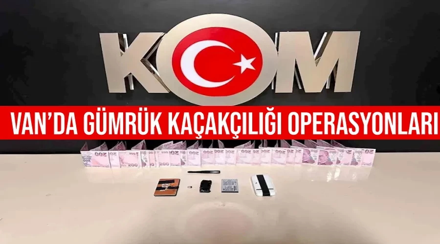 Van’da gümrük kaçakçılığı operasyonları