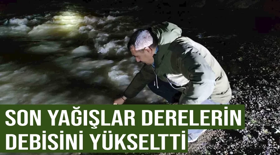 Son yağışlar derelerin debisini yükseltti