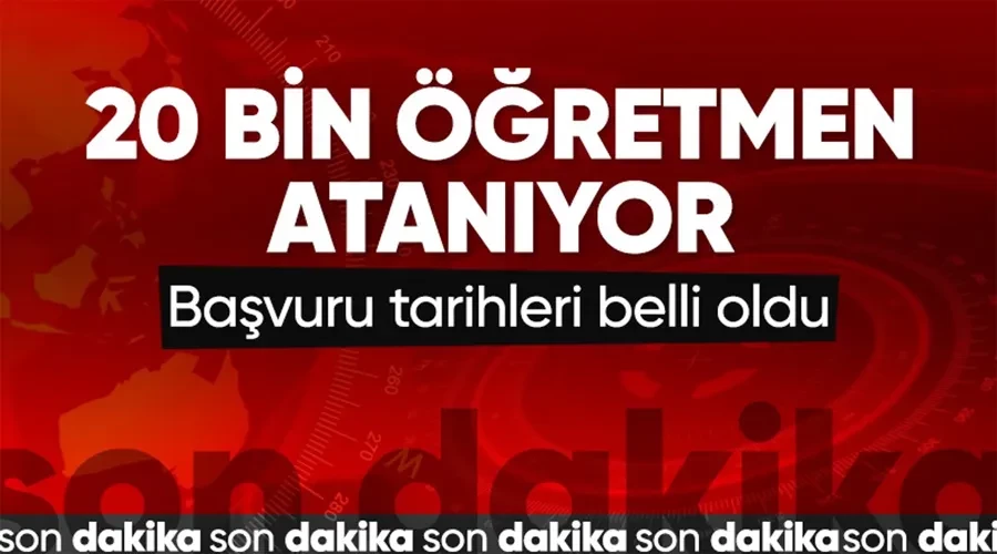 20 bin sözleşmeli öğretmen ataması tarihi açıklandı