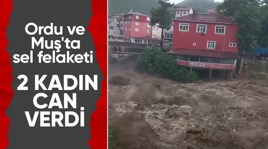 Sel felaketinin yaşandığı Ordu ve Muş