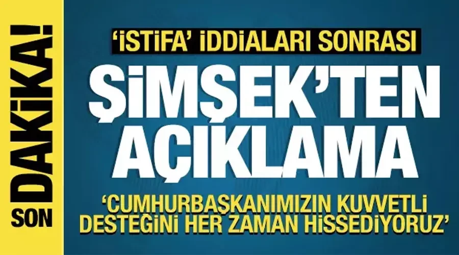 Hazine Bakanı Şimşek