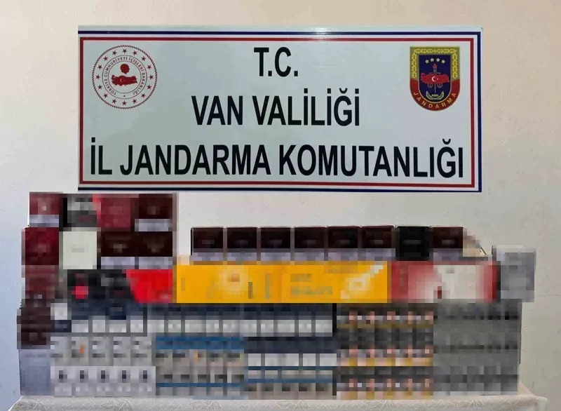 Van’da bin 856 paket kaçak sigara ele geçirildi