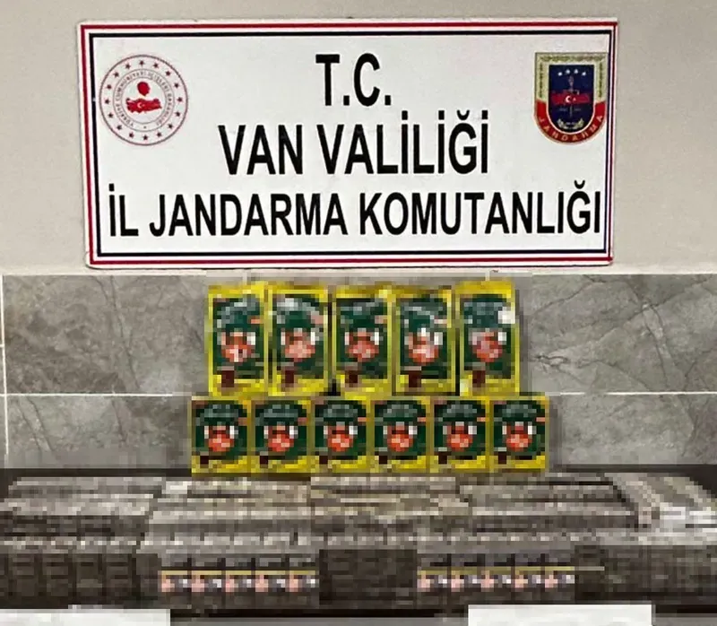 Van’da bin 460 paket kaçak sigara ele geçirildi
