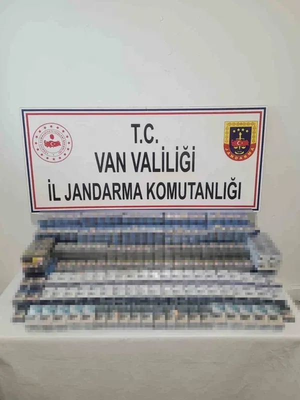 Van’da bin 314 paket kaçak sigara ele geçirildi