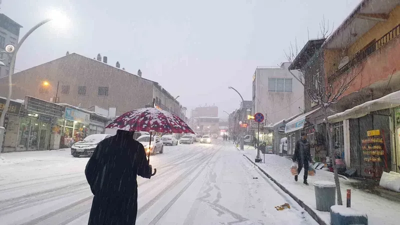 Başkale’de kar yağışı etkili oldu
