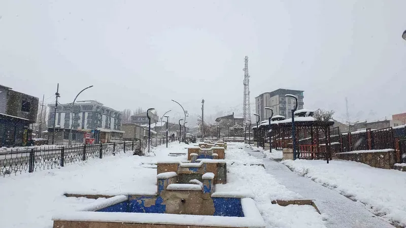 Başkale’de kar kalınlığı 20 santimetreyi geçti