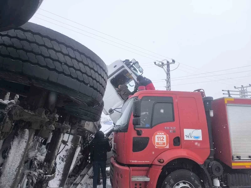 Van’ın Erciş ilesinde trafik kazası: 1 yaralı