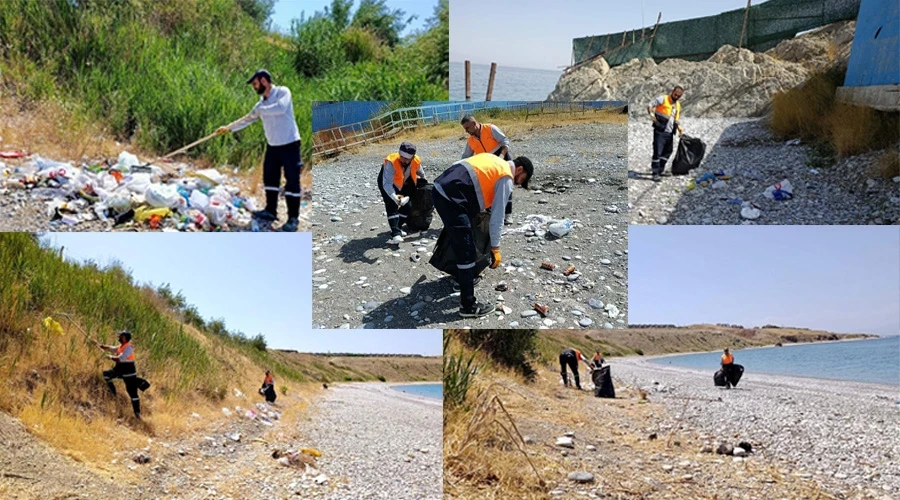 Van Büyükşehir Belediyesi Tuşba Mavi Bayraklı Plajında Kapsamlı Temizlik Yaptı