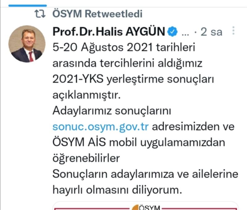 Milyonlarca öğrencinin merakla beklediği YKS tercih sonuçları açıklandı