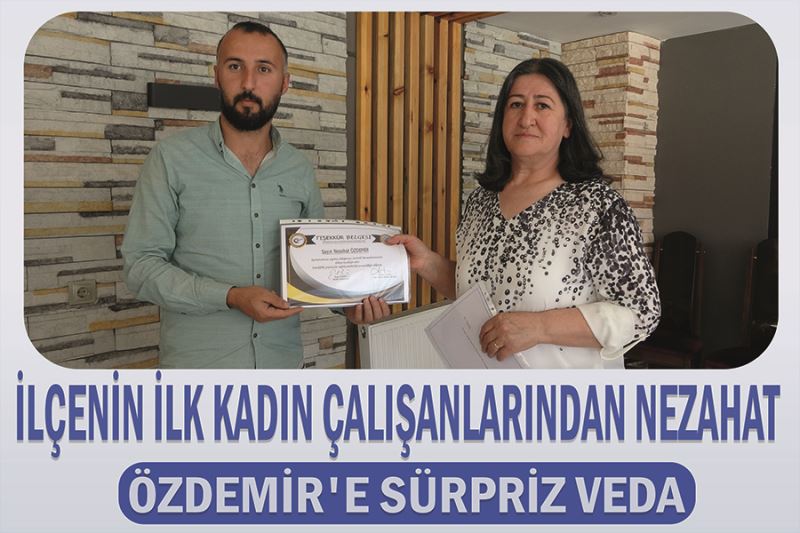 İlçenin ilk kadın çalışanlarından Nezahat Özdemir